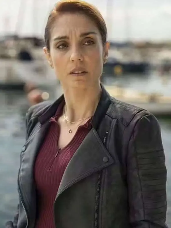 A Taste for Murder S01 Cristiana Dell’Anna Black Jacket - Image 3