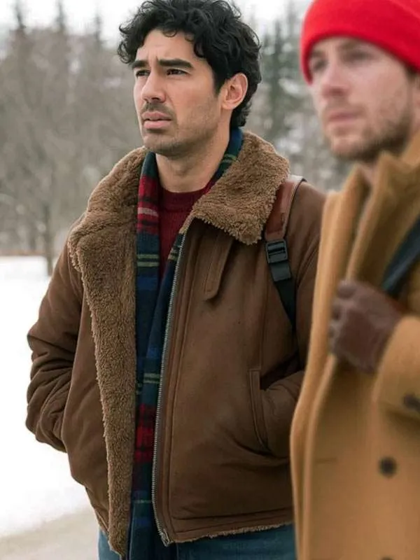 Joe Jonas A Very Jonas Christmas Shearling Jacket - Image 2