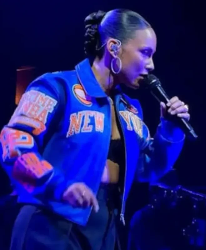 Alicia Keys Empire State Of Mind NY Knicks Jacket - Image 3