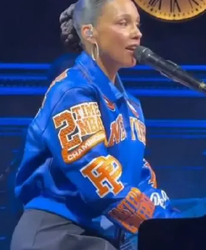 Alicia Keys Empire State Of Mind NY Knicks Jacket - Image 2