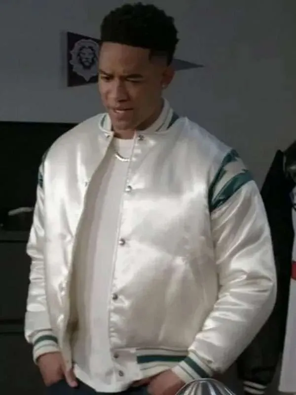 Damon Sims All American Homecoming White Bomber Jacket