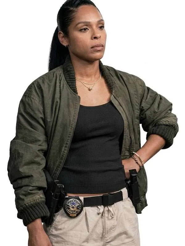 Marshals Andrea Cruz Green Bomber Jacket