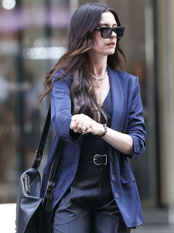 The Devil Wears Prada 2 Anne Hathaway Blue Blazer
