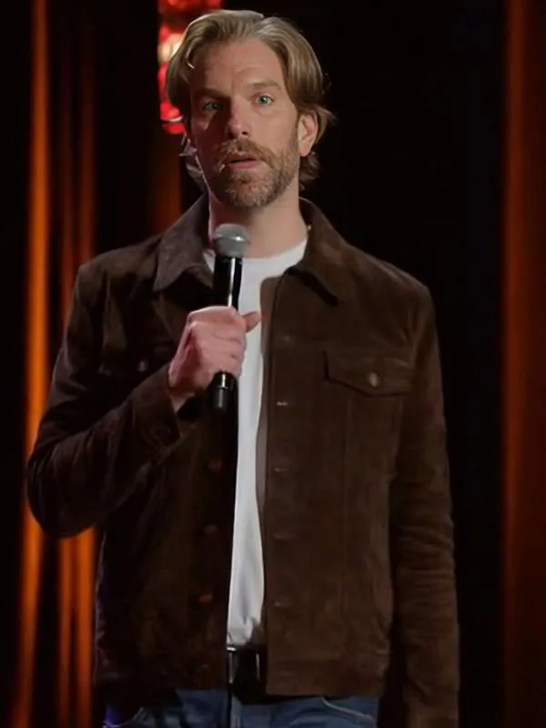 Anthony Jeselnik Bones and All Suede Leather Jacket