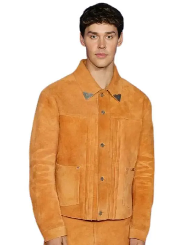 Baywatch Reboot Promo Noah Beck Leather Jacket