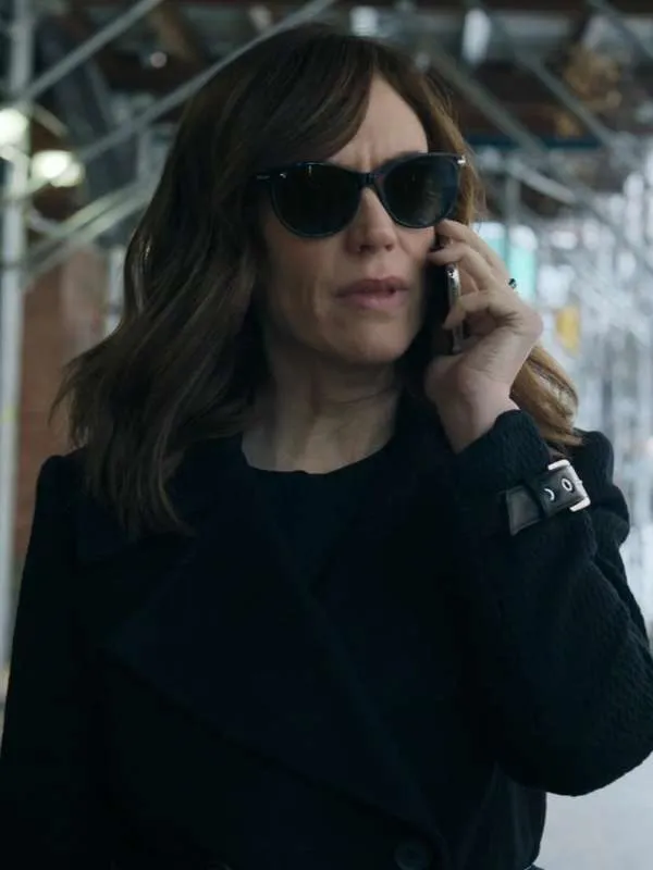 Wendy Rhoades Billions S07 Black Wool Coat - Image 2