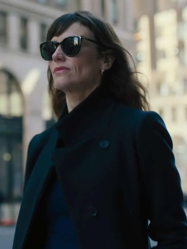 Wendy Rhoades Billions S07 Black Wool Coat - Image 3