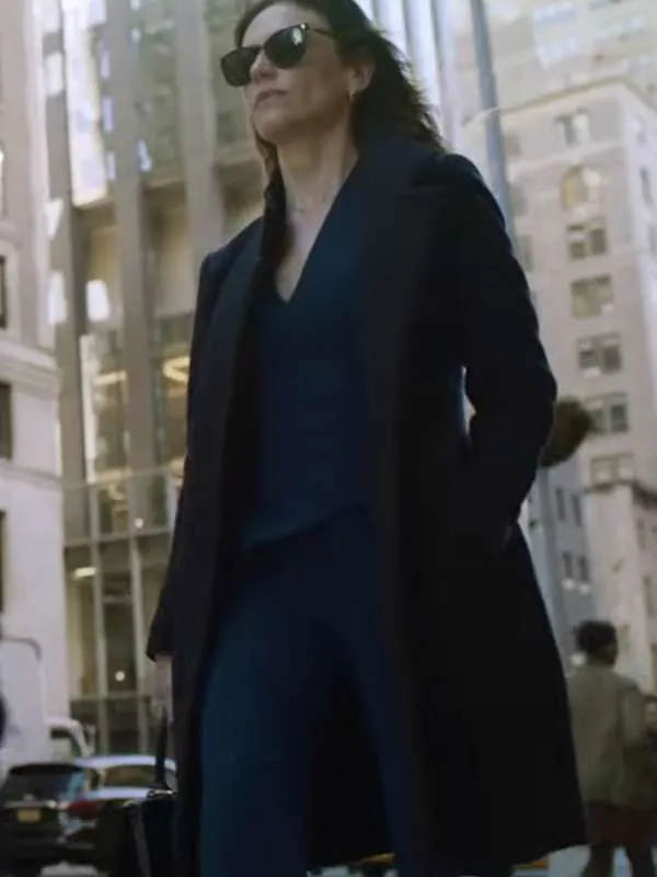 Wendy Rhoades Billions S07 Black Wool Coat