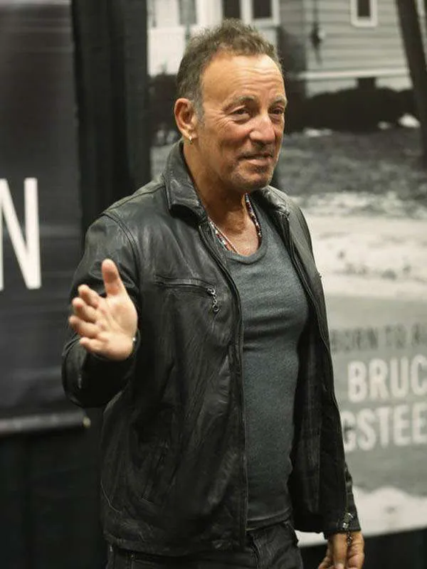 Bruce Springsteen Book Tour Leather Jacket - Image 4