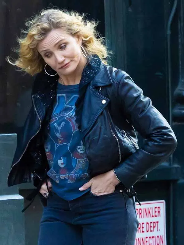 Cameron Diaz The Sham Black Leather Jacket - Image 2