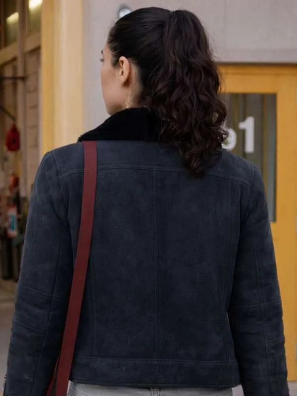 Chicago Fire S14 Hanako Greensmith Shearling Leather Jacket - Image 5