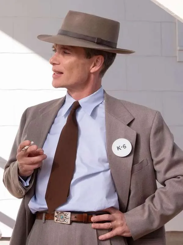 Cillian Murphy Oppenheimer 2023 Beige Suit - Image 2