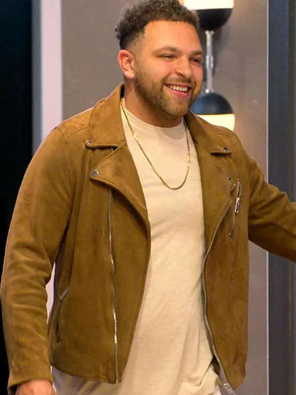 Devonta Anderson Love is Blind S10 Brown Leather Jacket