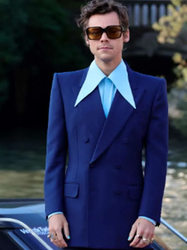Harry Styles Don’t Worry Darling Blue Blazer