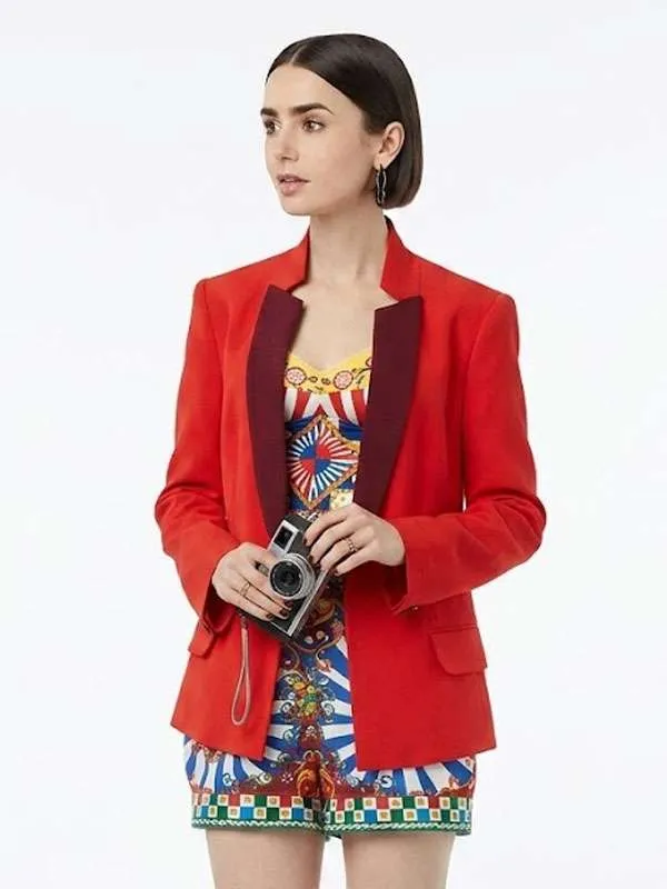 Emily Cooper Emily in Paris S05 Red Blazer