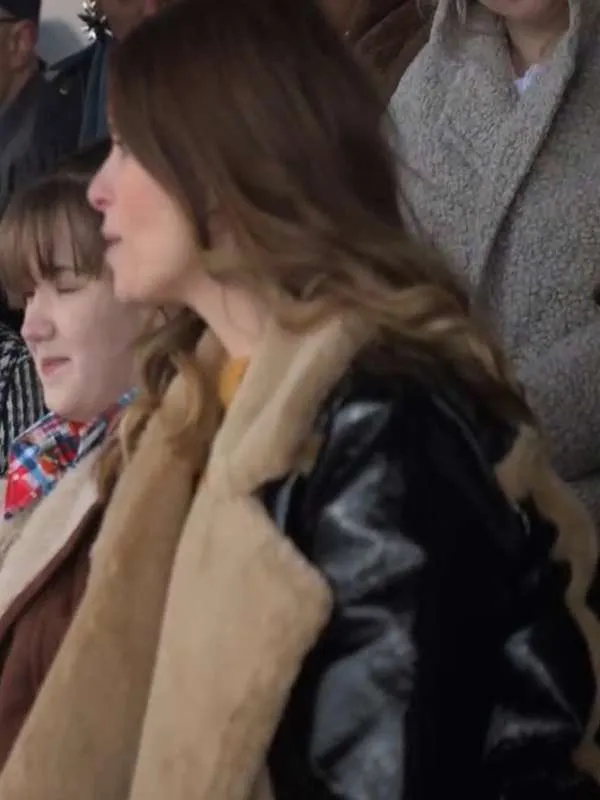 Ted Lasso Flo ‘Sassy’ Collins Shearling Leather Jacket - Image 2