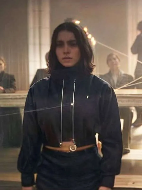 Lina El Arabi Furies Black Bomber Jacket