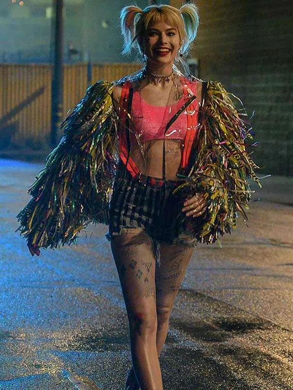 Harley Quinn Birds of Prey Fringed Jacket