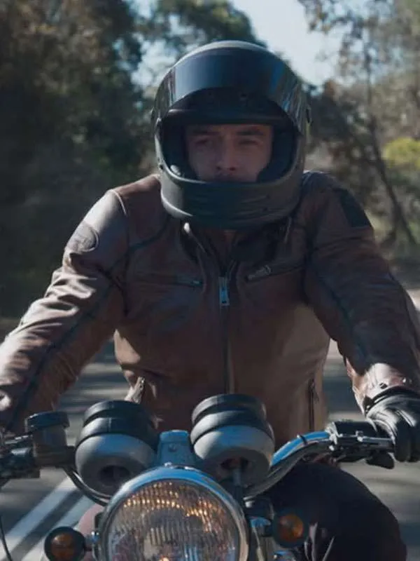 Adam Rowland Home and Away Brown Leather Jacket - Image 3