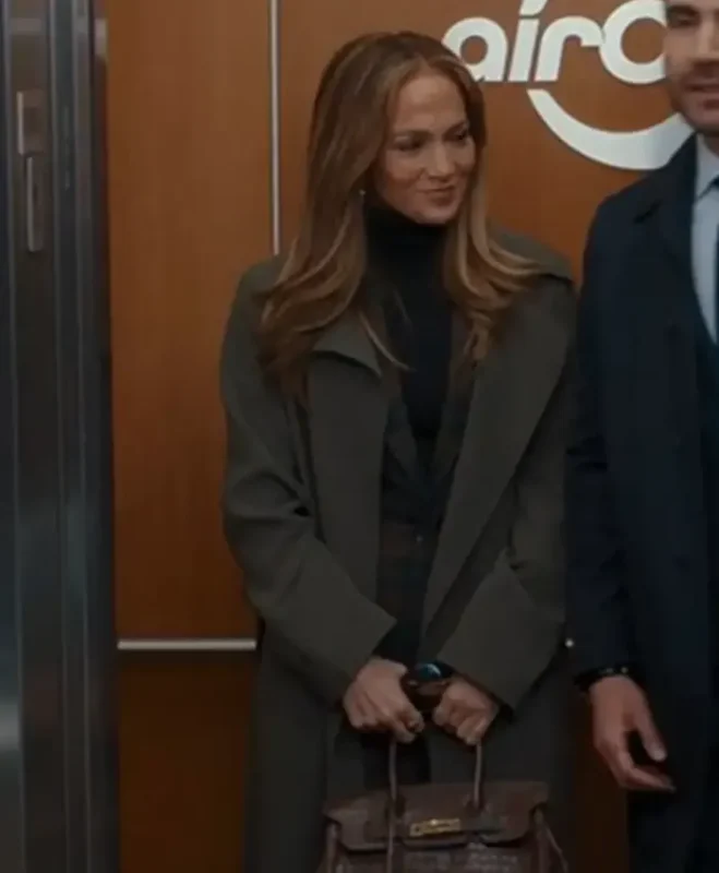 Office Romance Jennifer Lopez Wool Coat - Image 2