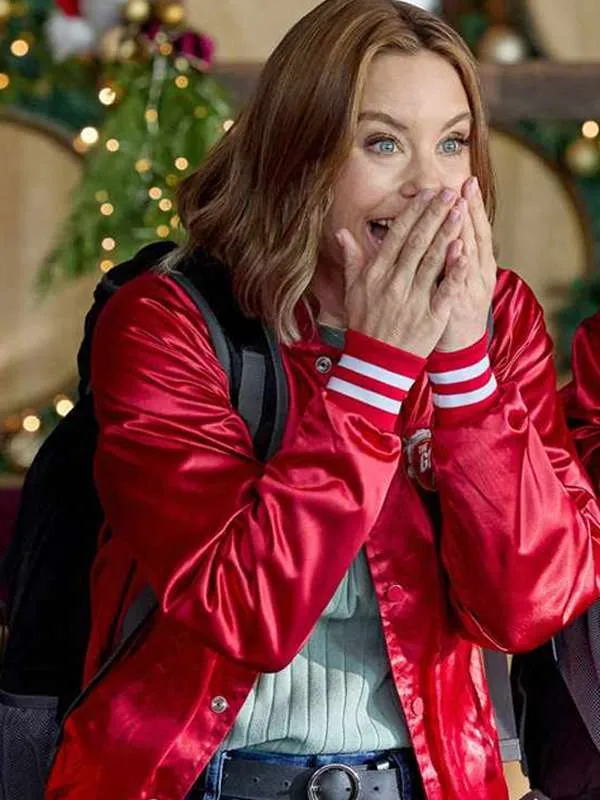Ashley Williams Jingle Bell Run 2024 Varsity Jacket - Image 4