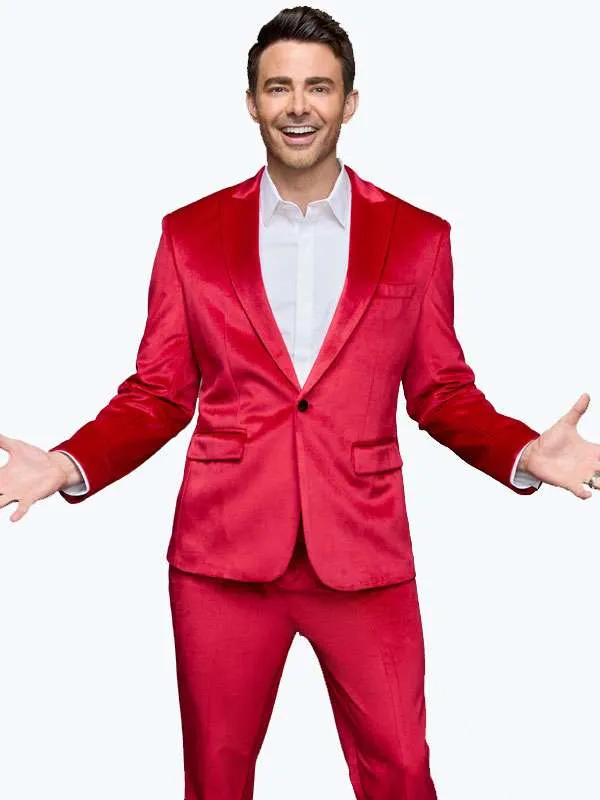 Jonathan Bennett Finding Mr. Christmas Red Suit