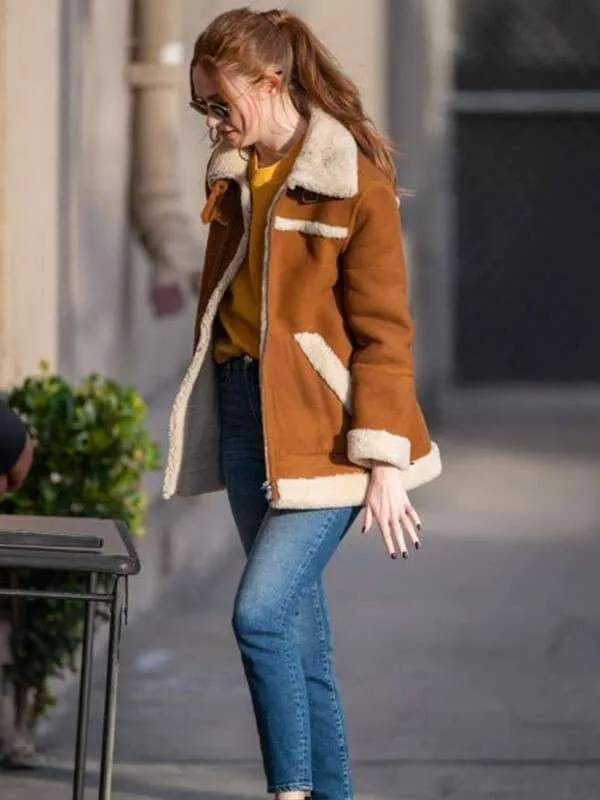 Karen Gillan Suede Jacket - Image 3