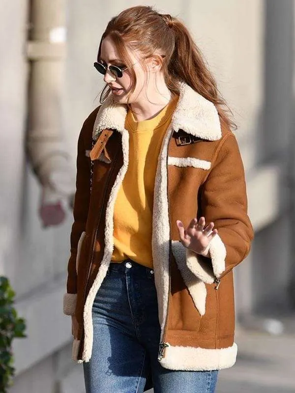 Karen Gillan Suede Jacket - Image 2