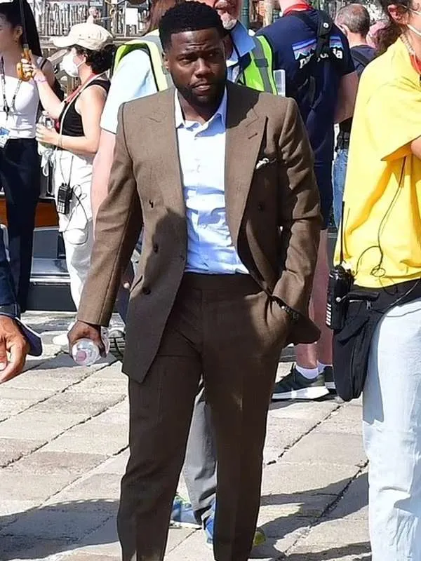 Kevin Hart Lift 2024 Brown Suit