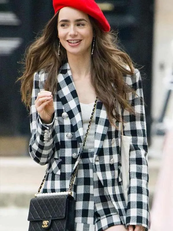 Lily Collins Emily in Paris Blazer