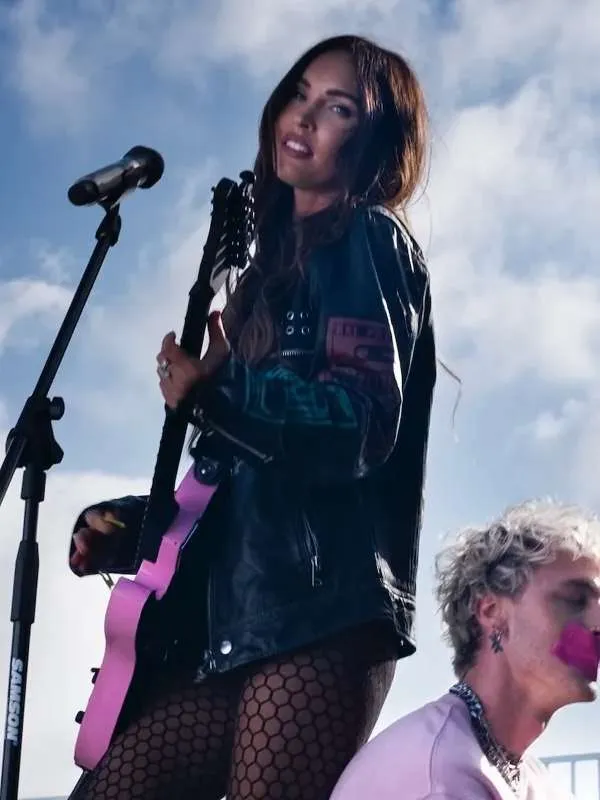 Bloody Valentine Megan Fox Black Leather Biker Jacket - Image 2