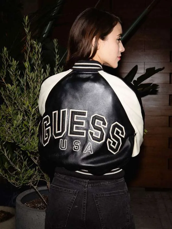 Caylee Cowan Cropped Varsity Jacket - Image 2
