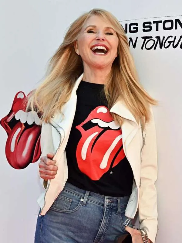 NYC Christie Brinkley White Leather Jacket - Image 2