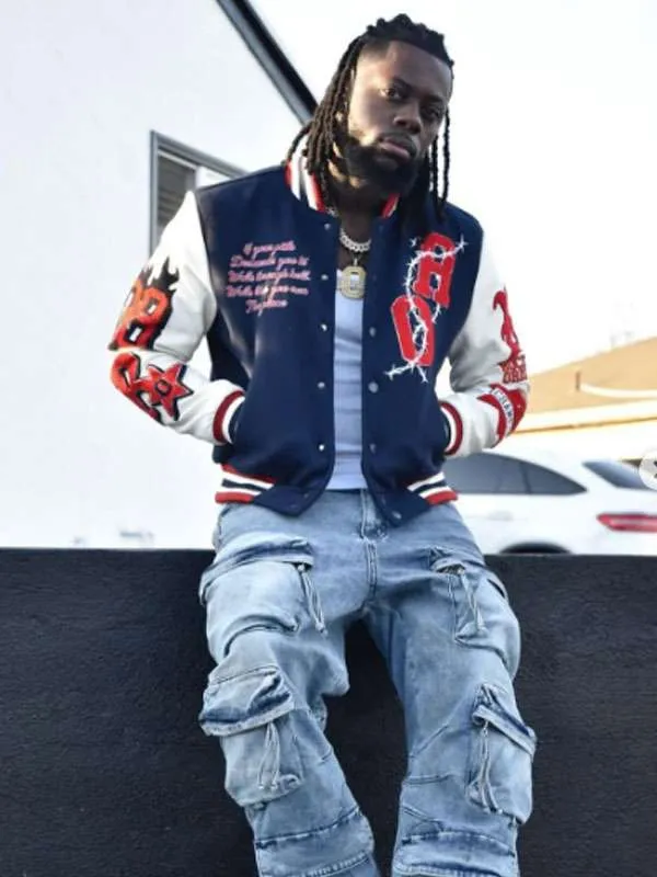 French Opening OFB Yung Varsity Jacket - Image 2