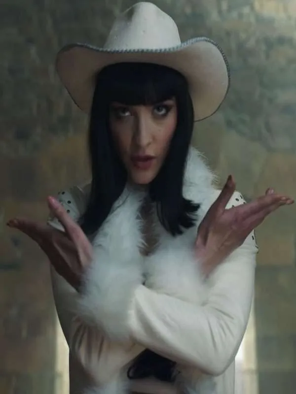 Lera Abova One Piece S02 White Fur Leather Coat - Image 3