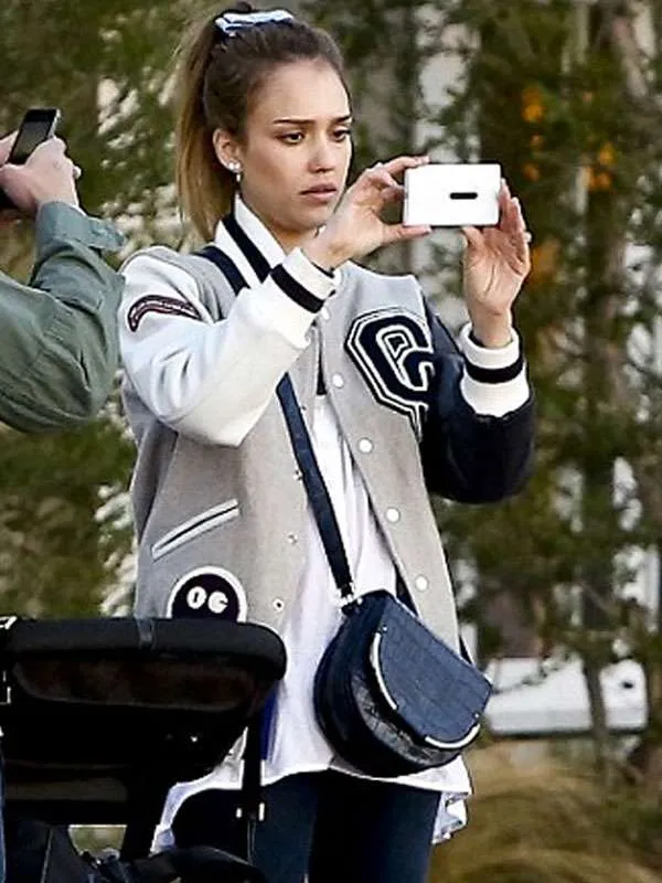 Jessica Alba OC Varsity Jacket