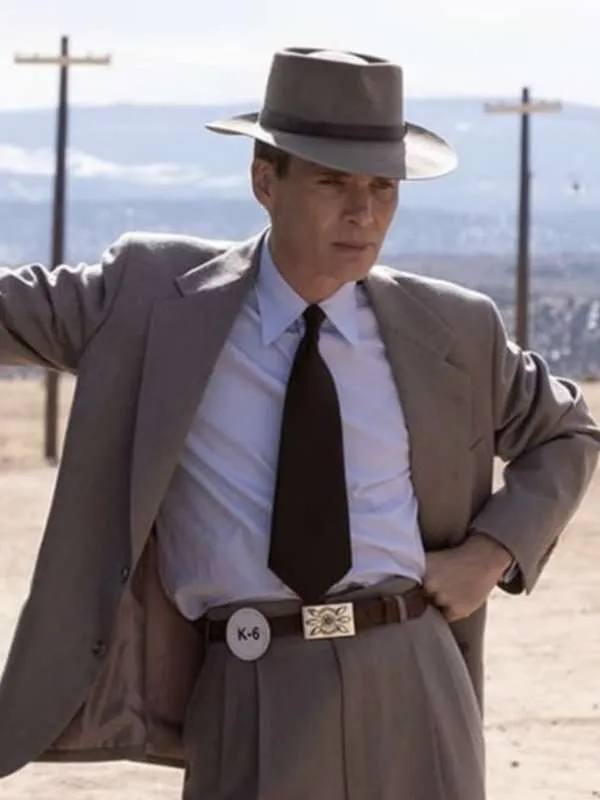 Cillian Murphy Oppenheimer 2023 Beige Suit - Image 3