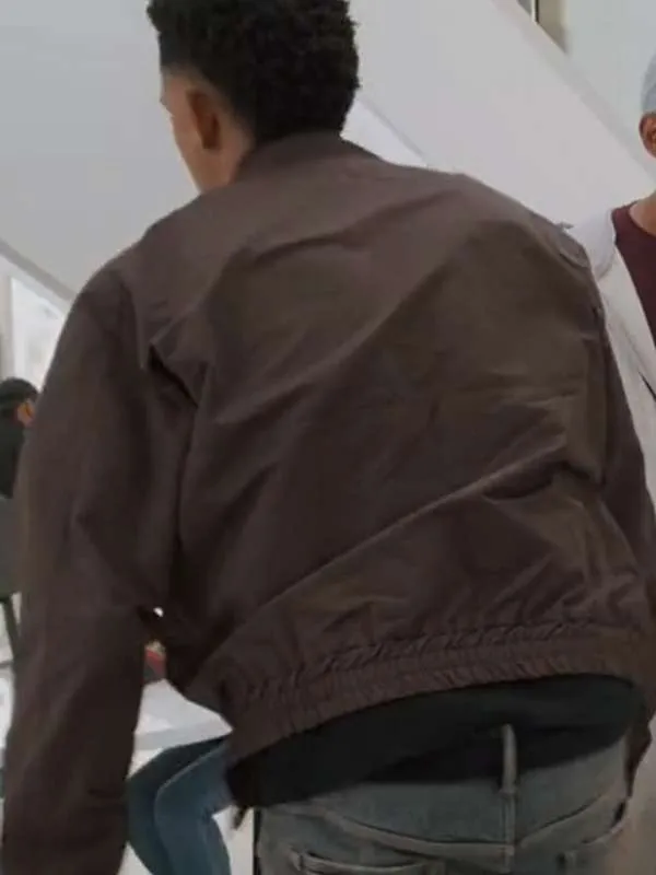 Peyton Alex Smith All American Homecoming Brown Jacket - Image 3