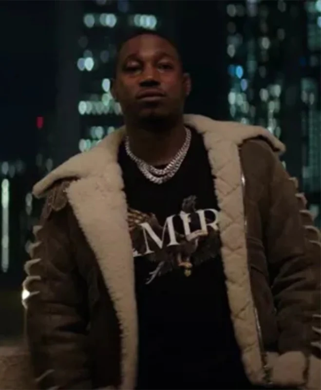 Power Book IV Jenard Sampson Fur Leather Jacket