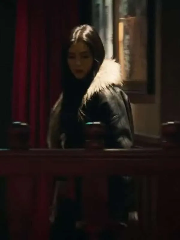 Han So-hee Project Y Fur Leather Jacket