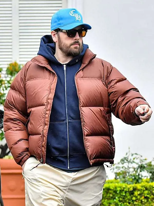 Scott Disick Brown Puffer Jacket