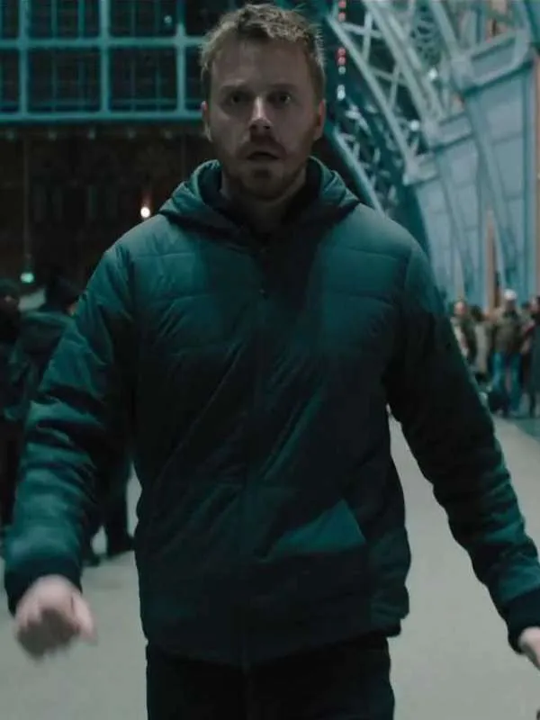 Slow Horses S04 Jack Lowden Black Hooded Jacket