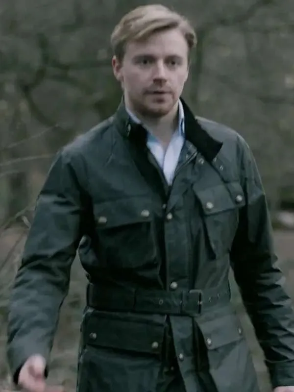 Jack Lowden Slow Horses Black Cotton Jacket - Image 3