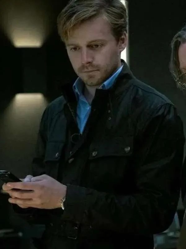 Jack Lowden Slow Horses Black Cotton Jacket - Image 2
