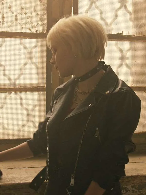 Emma Stratmann The Rookie Black Leather Jacket - Image 2