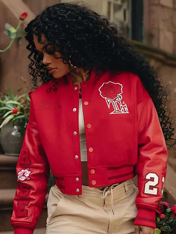 Teyana Taylor Red Varsity Jacket
