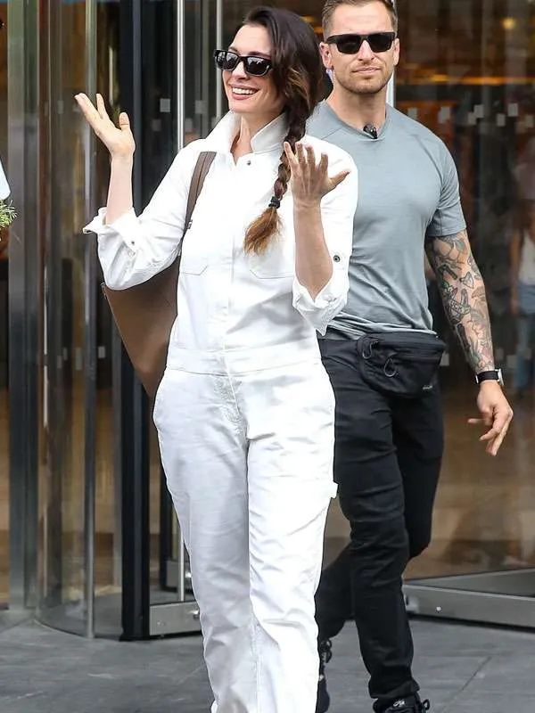 The Devil Wears Prada 2 Anne Hathaway White Jumpsuit - Image 2