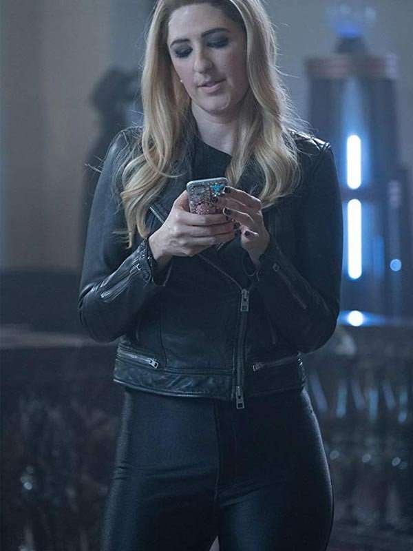 The Good Place D?Arcy Carden Black Leather Jacket