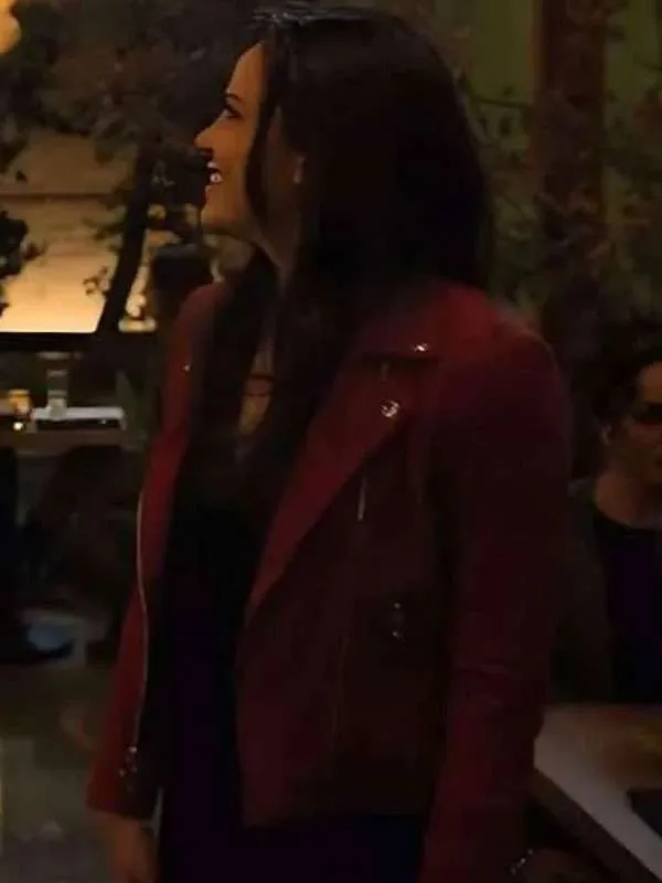 Lana Parrilla The Lincoln Lawyer Suede Leather Jacket - Image 2