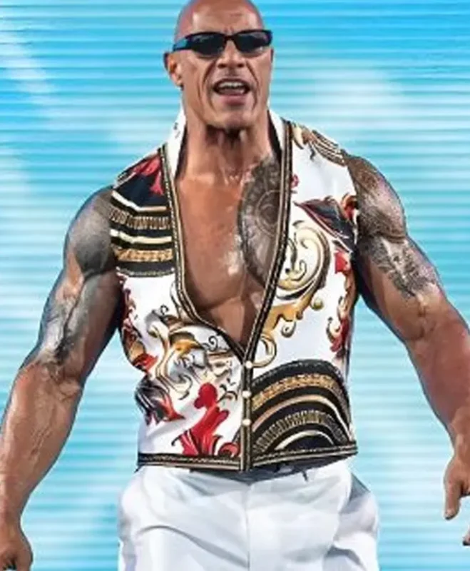The Rock Final Boss White Vest